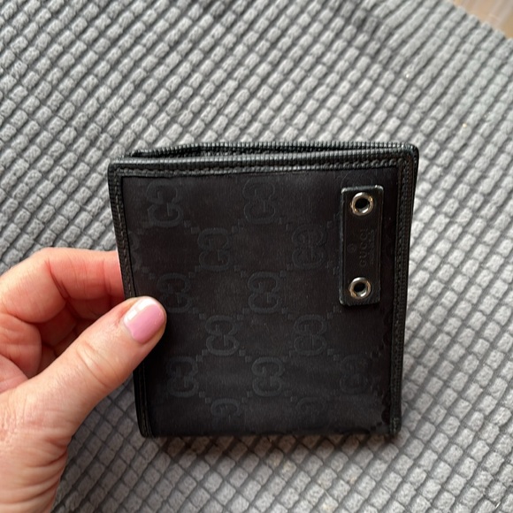 Vintage Gucci authentic Guccissima GG logo nylon leather bifold wallet - Picture 11 of 13
